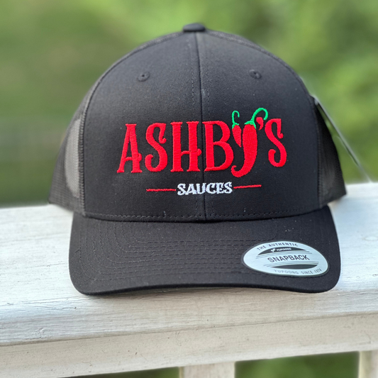 Ashby's Sauces - Black Hat w/Red Logo